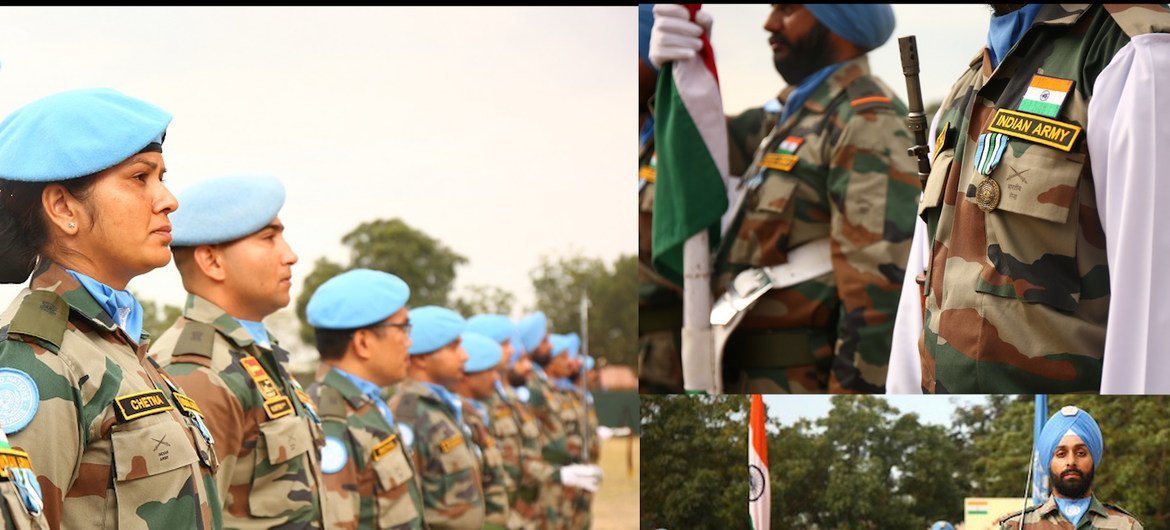 दक्षिण सूडान में भारतीय शान्तिरक्षकों को संयुक्त राष्ट्र मिशन में सेवा के लिये पदक से सम्मानित किया गया.