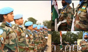 दक्षिण सूडान में भारतीय शान्तिरक्षकों को संयुक्त राष्ट्र मिशन में सेवा के लिये पदक से सम्मानित किया गया.