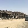 أبنية متضررة في المدينة القديمة في غرب الموصل ، العراق.