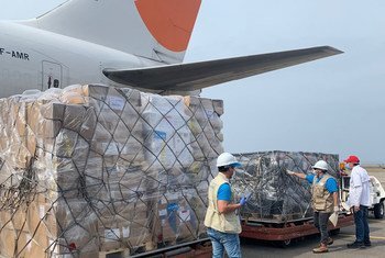 联合国支持应对2019冠状病毒病并挽救生命的物资通过航空货运抵达委内瑞拉。
