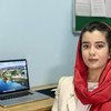 Madina Walizada, a young entrepreneur in Kabul, Afghanistan.