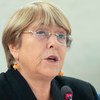 Michelle Bachelet, UN High Commissioner for Human Rights, addresses the 42nd session of the Human Rights Council. (September 2019)