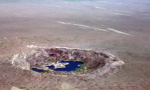 Des cratères et des trous de forage parsèment le site d'essais nucléaires de l'ancienne Union soviétique de Semipalatinsk, dans ce qui est aujourd'hui le Kazakhstan. (archives)