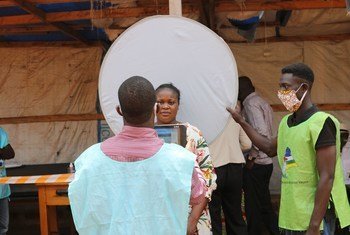 Enregistrement des électeurs à Bangui, en République centrafricaine