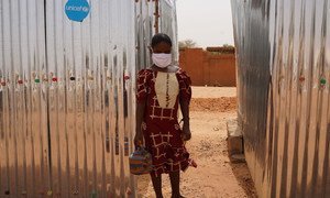 A young migrant from Niger is being accommodated in a UN-supported camp in Burkina Faso. 
