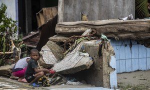 Children in El Muelle neighborhood Bilwi, Puerto Cabezas, Nicaragua.