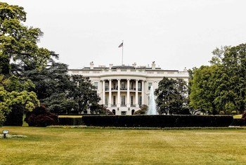Edificio de la Casa Blanca en Washington, residencia del presidente de los Estados Unidos próxima a donde una muchedumbre asalto el Capitolio. 