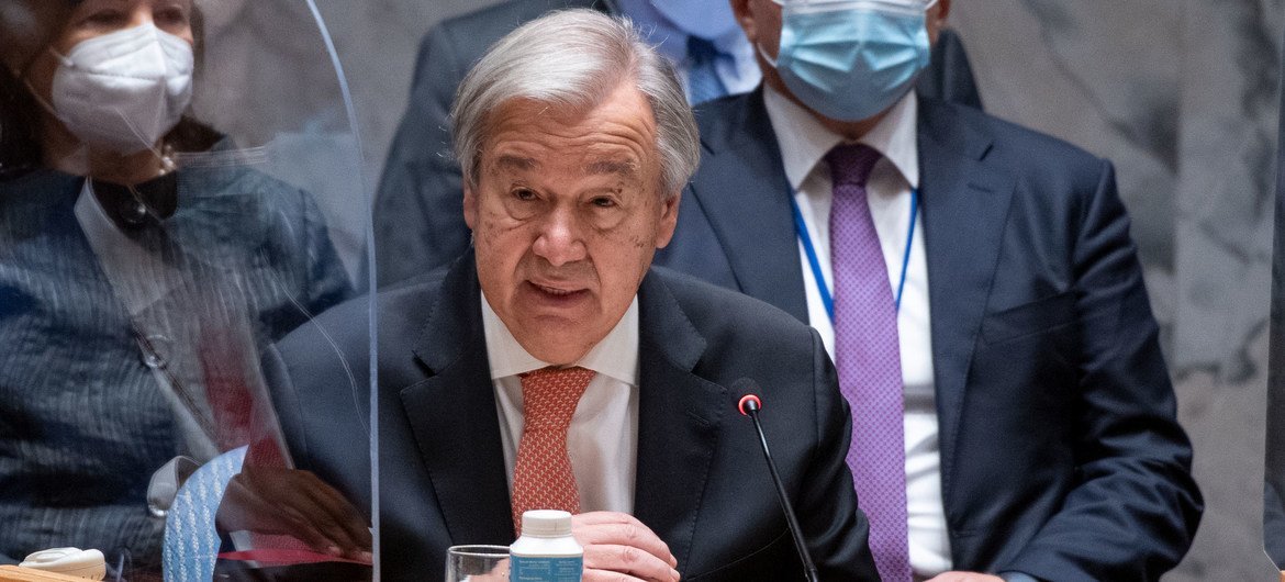 O secretário-geral participou de um debate no Conselho de Segurança sobre diplomacia preventiva como objetivo comum dos principais órgãos da ONU