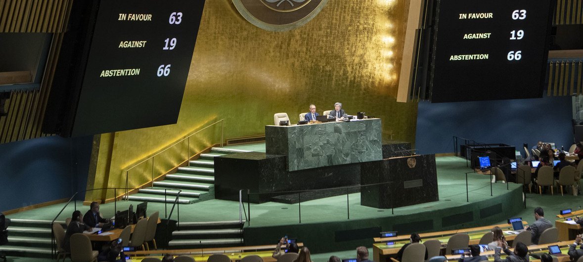 Голосование в Генеральной Ассамблее ООН по резолюции «Проблема милитаризации Автономной Республики Крым и города Севастополь, Украина, а также районов Черного и Азовского морей».