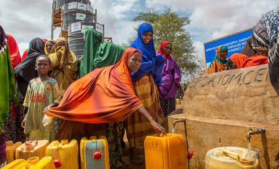 Projeto de água potável em Dolow, na Somália, que recebeu financiamento do Cerf