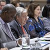 安东尼奥·古特雷斯秘书长(中)出席了联合国大会第七十四届会议期间东南亚国家联盟(东盟)和联合国的部长级会议。(2019年9月28日)