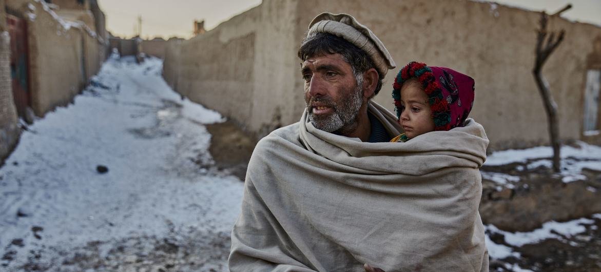 Displaced families face a harsh winter and food shortages in Kabul, Afghanistan.