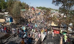Thousands of Rohingya have been left homeless after a massive fire broke out in their refugee camp in Cox's Bazar, Bangladesh, burning down 300 shelters and damaging another 500.