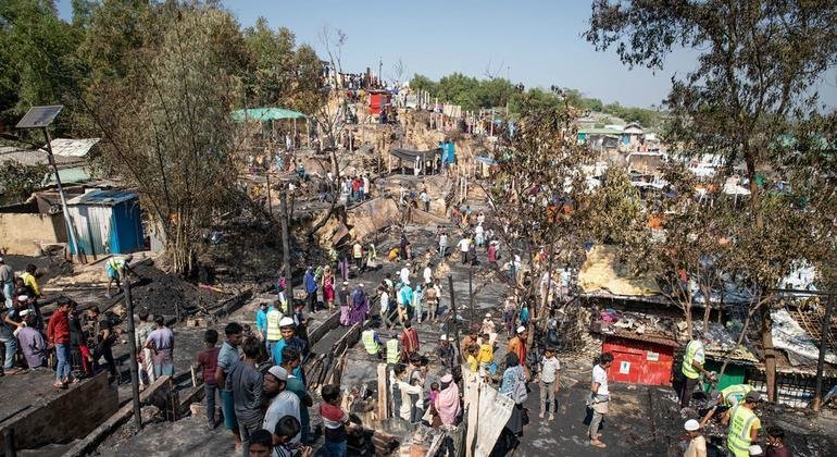 Bangladesh: Second fire in a week tears through vast Rohingya refugee camp