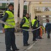 在斯洛文尼亚的科佩尔（Koper），国际原子能机构工作人员在协调确保从塞尔维亚运来的核燃料的安全。