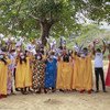 Estudiantes indígenas beneficiarios de la Fundación El Origen en La Guajira, Colombia