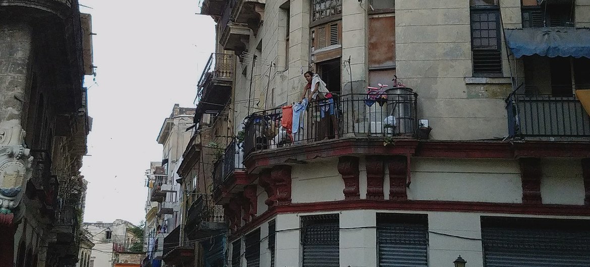 Una imagen cotidiana de La Habana, Cuba
