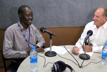 ممثل الأمين العام السابق إلى جنوب السودان خلال حوار مع الصحفي غابرييل شدار من راديو مرايا.