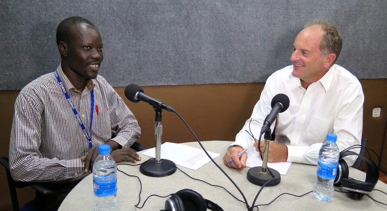 ممثل الأمين العام السابق إلى جنوب السودان خلال حوار مع الصحفي غابرييل شدار من راديو مرايا.