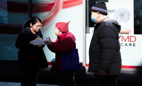 As the COVID-19 spreads in the United States, an increasing number of New Yorkers appear to have started wearing face masks as a precaution against the virus.