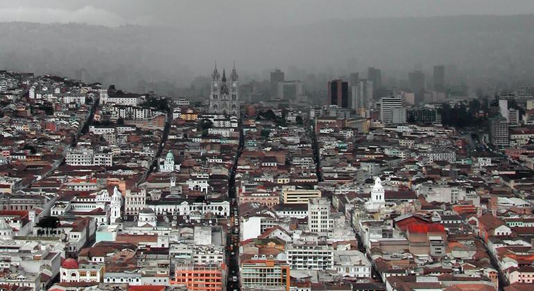 Panorámica de Quito, la capital de Ecuador