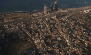 An aerial view of Tripoli, Libya from a UN aircraft. (file)