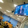 الأمين العام يعقد مؤتمرا صحفيا قبل الدورة السادسة والسبعين للجمعية العامة للأمم المتحدة، ويقدم تقريره الجديد المعنون "خطتنا المشتركة". 