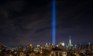 The Tribute in Light has become an iconic part of the 9/11 remembrance.