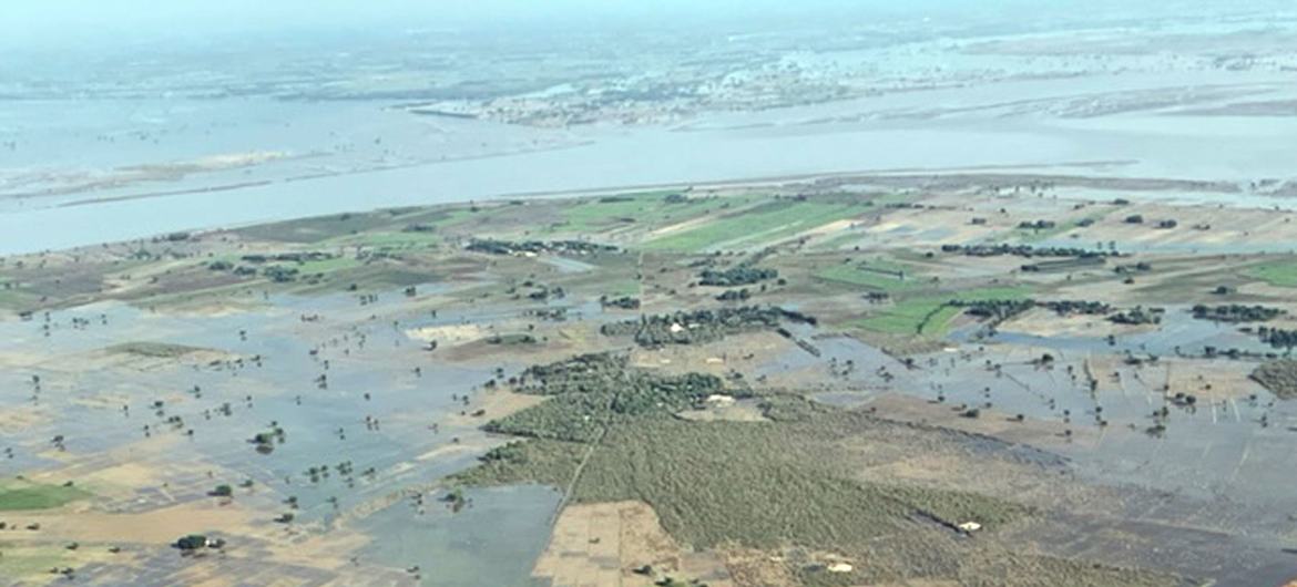 Inundaciones en la provincia de Baluchistán, Pakistán.