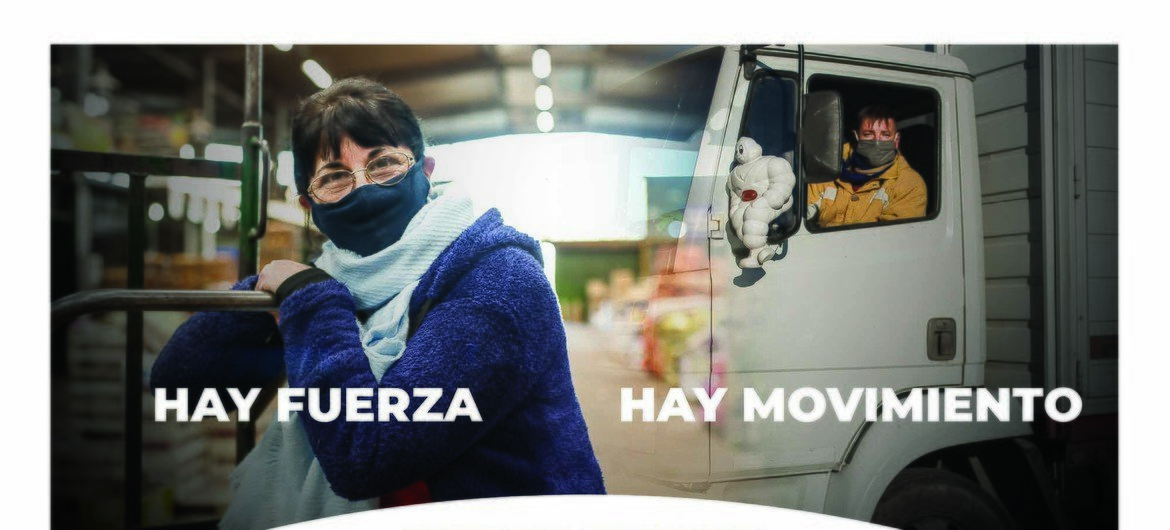 Cartel de la campaña "Hay Mañana" para dar visibilidad a los esfuerzos de los trabajadores del sector alimentario.