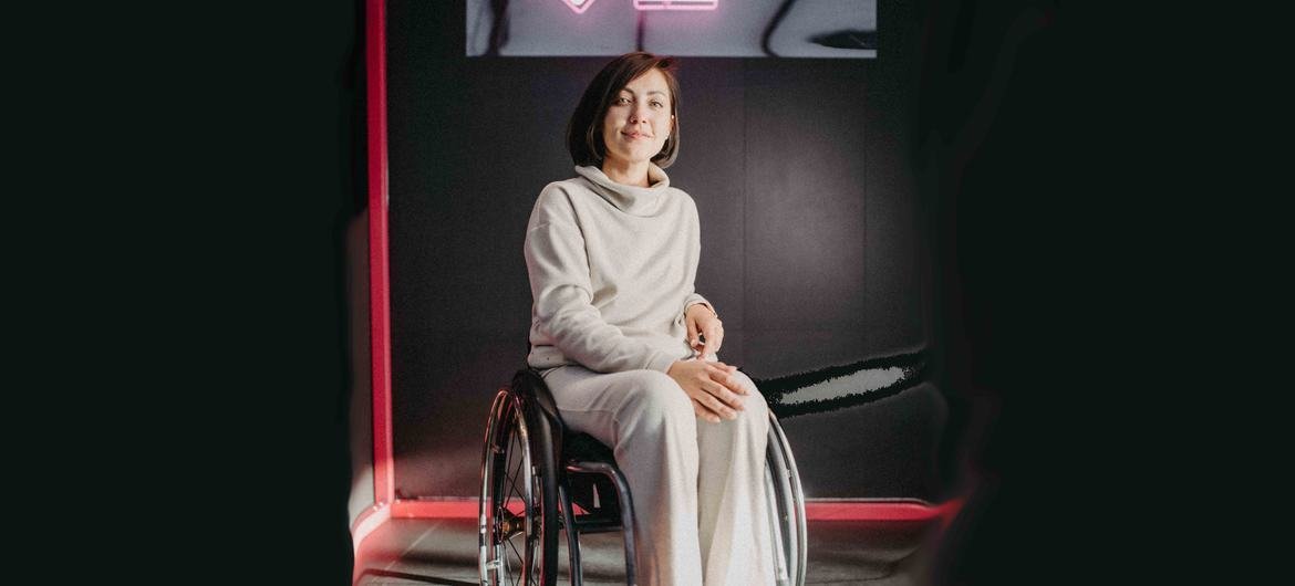 Украинка Ульяна Пчелкина - пара-спортсменка и активистка - защищает права людей с инвалидностью..