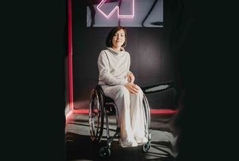 Украинка Ульяна Пчелкина - пара-спортсменка и активистка - защищает права людей с инвалидностью..