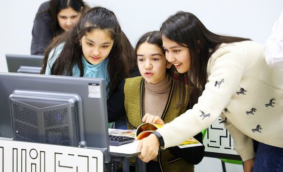 Young women in Uzbekistan are using technology to help improve the lives of other Uzbeks.