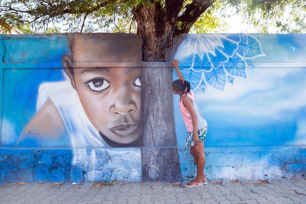 A Madagascar, l’UNICEF a recours au street art pour promouvoir les droits de l'enfant dans le pays