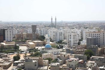 利比亚的黎波里市的景色。