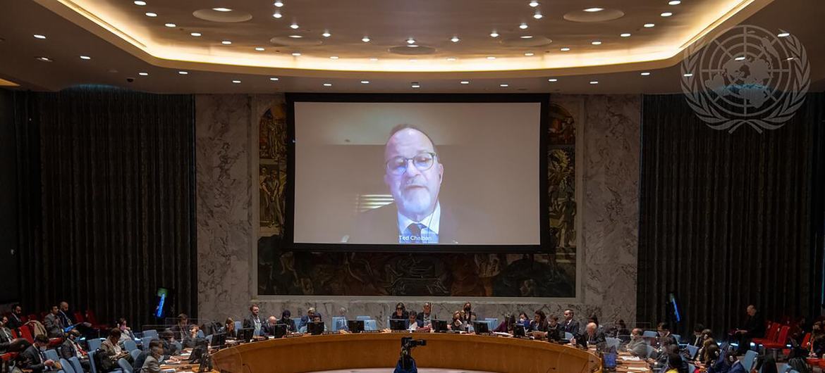مجلس الأمن يعقد جلسة حول صون السلام والأمن الدوليين.