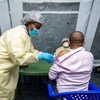 انطلاق حملة تطعيم ضد كوفيد-19 في غونا بجمهورية الكونغو الديمقراطية، عبر مرفق كوفاكس.