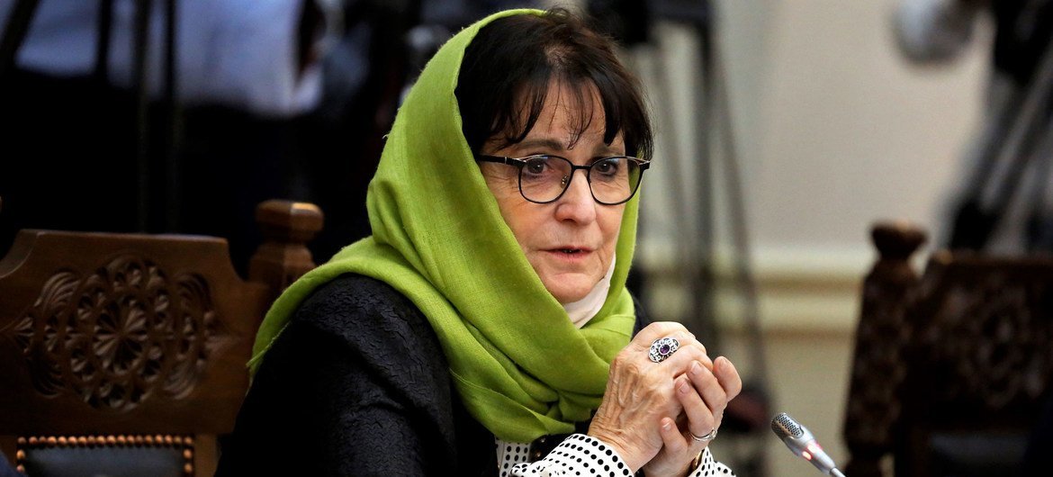 Deborah Lyons, Special Representative of the Secretary-General and head of the UN Assistance Mission in Afghanistan (UNAMA).