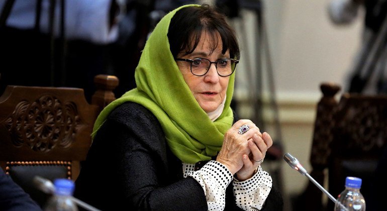 ديبورا ليونز، الممثلة الخاصة للأمين العام للأمم المتحدة في أفغانستان ورئيسة بعثة يوناما.