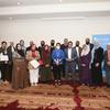 المشاركون في في حدث ابتكار الشباب في مجال الأمن الغذائي الذي نظم من قبل اليونيسف وبرنامج الأغذية العالمي، فندق لاندمارك، عمان، الأردن.