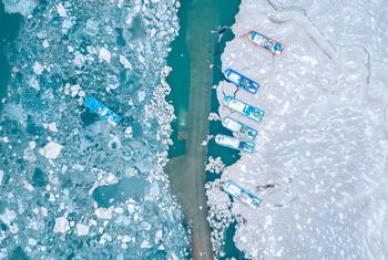 Потепление приводит к таянию морского льда и повышению температуры воды, что оказывает влияние на экосистемы и вызывает изменение погодных условий. 