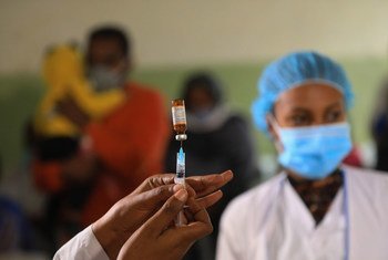 Em junho de 2020, uma campanha de vacinação contra o sarampo imunizou 14 milhões de crianças na Etiópia.