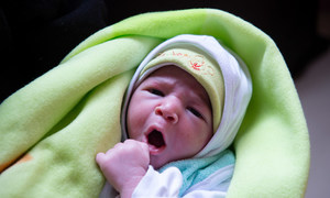 A new-born at a public health centre in in Marrakech, Morocco.