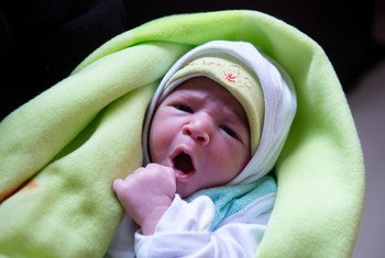 A new-born at a public health centre in in Marrakech, Morocco.