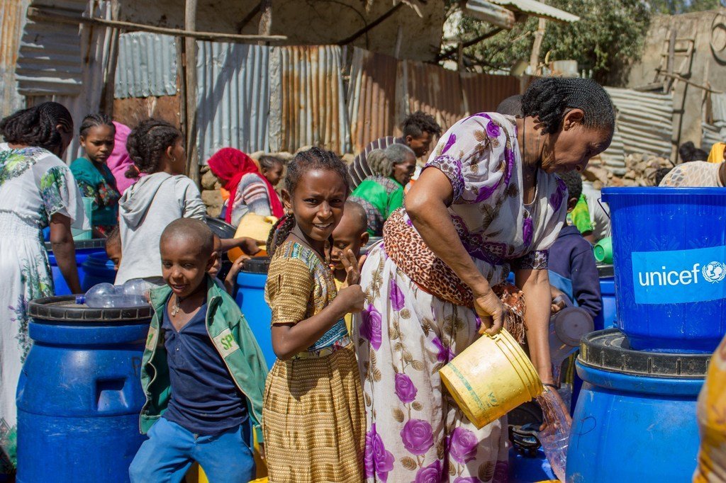 UNICEF imesambaza huduma za kujisafi na usafi kwa wakimbizi wa ndani huko Shire jimboni Tigray nchini Ethiopia.