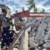 2019年，受到热带气旋“伊代”严重影响的莫桑比克居民。