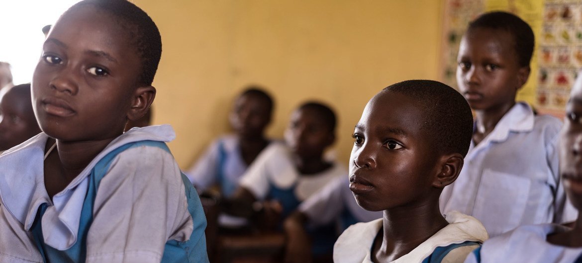 School children studying at Urie Primary School, Delta State, Nigeria. (file)