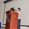 La doctora en bioética, Cruz Netza, imparte una conferencia en Mëxico.