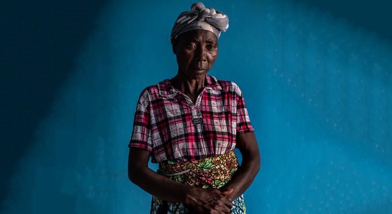 Maria, a survivor of violence in North Kivu, Democratic Republic of the Congo.