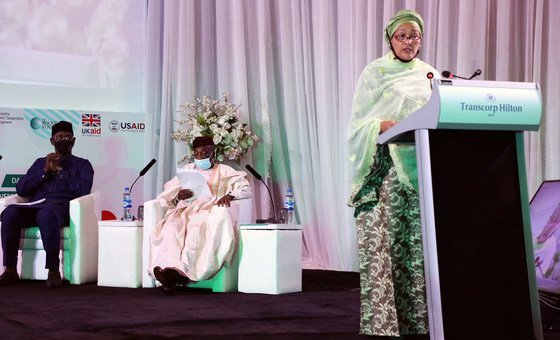 UN Deputy Secretary-General Amina J. Mohammed addresses the Nigeria nationalist  consolidatory dialog  successful  Abuja.